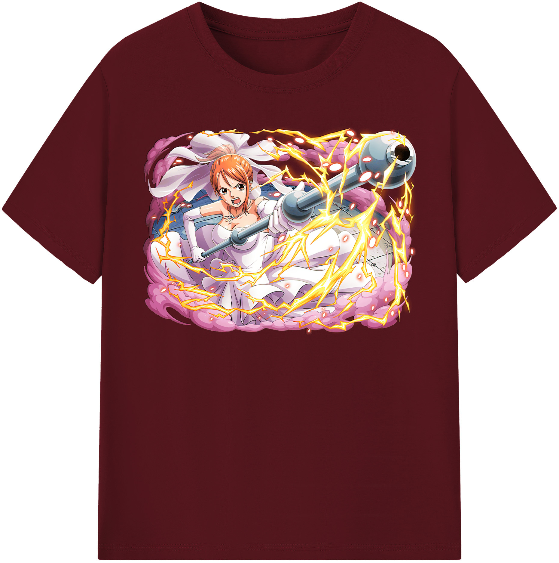 ワンピース ナミ ONE PIECE Nami 綿100％半袖Tシャツ（フロントプリント）